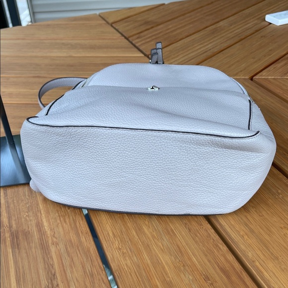 Kate Spade Polly leather Backpack Taupe - Picture 8 of 14